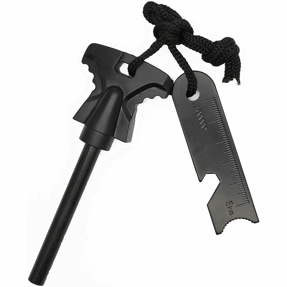 Fire Starter Flint Steel Striker Ferro Rod Waterproof Firesteel Camping Lighter Style Your Walls